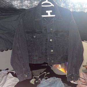 Black denim jacket forever 21